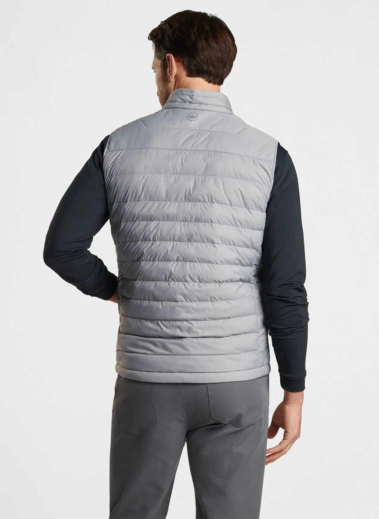 All Course Vest in Gale Grey by Peter Millar