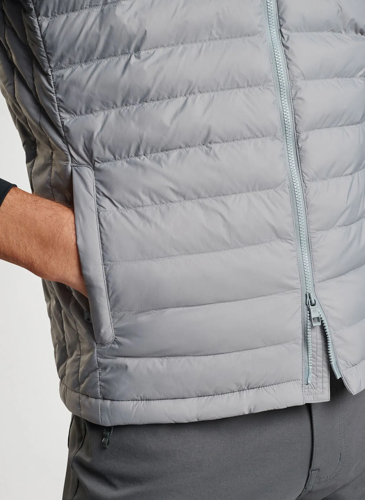 All Course Vest in Gale Grey by Peter Millar