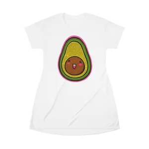 Avocado All Over Print T-Shirt Dress