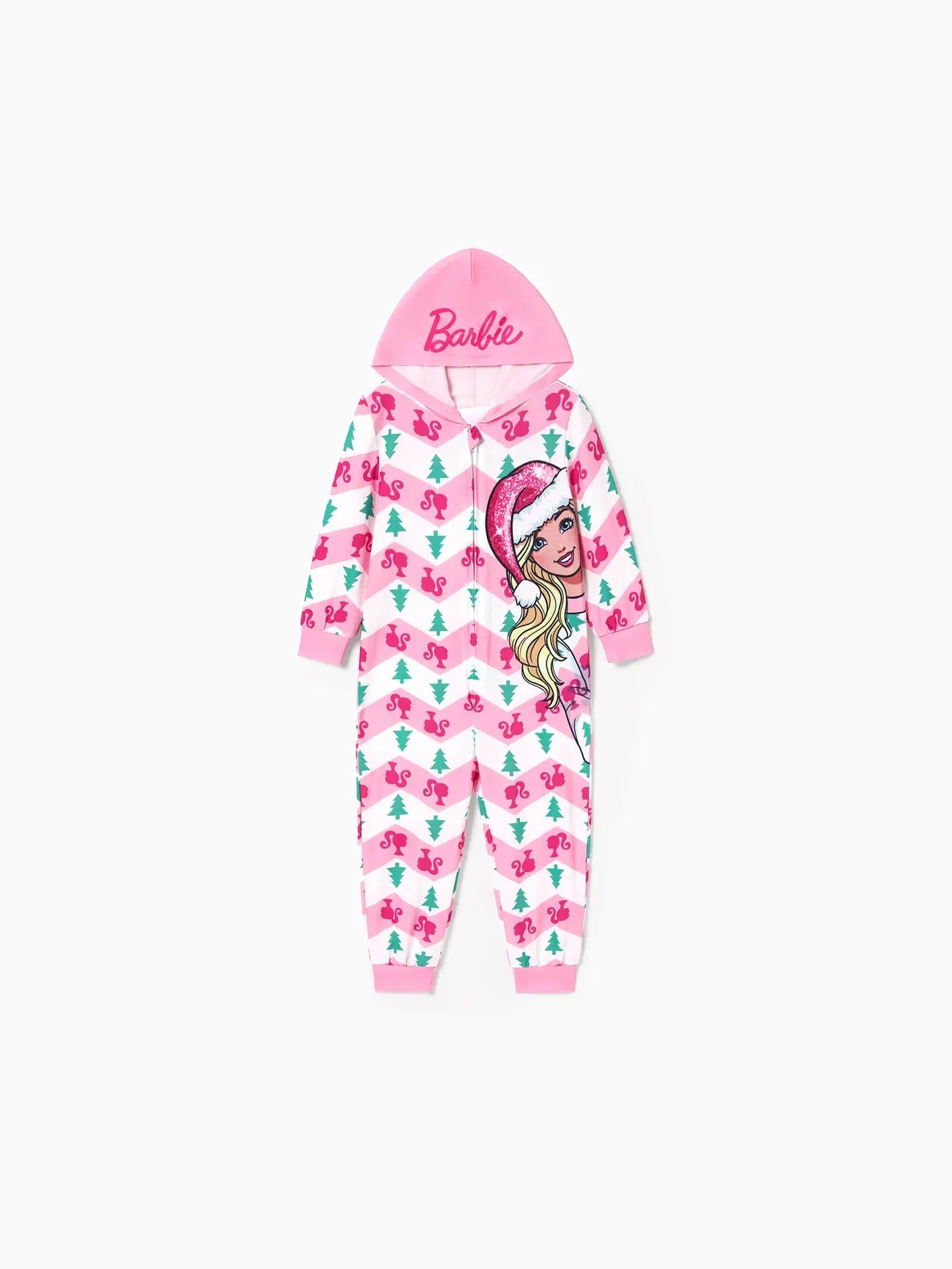 Barbie Christmas Themed Mommy And Me Pajamas Set