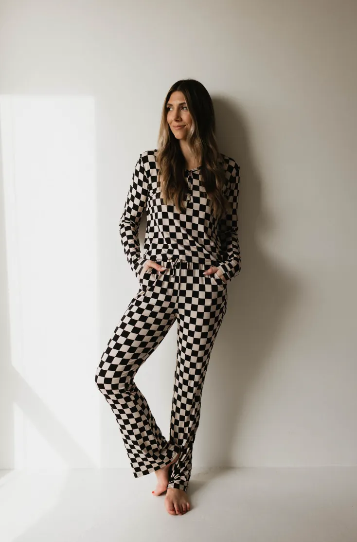 Black Checkered | Women's Bamboo Pajamas