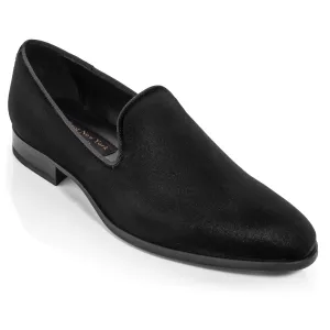 Bolton Black Velvet Slip on