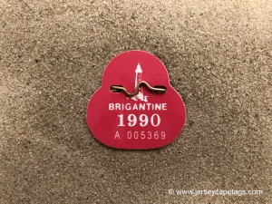 Brigantine 1990 Seasonal Beach Tag