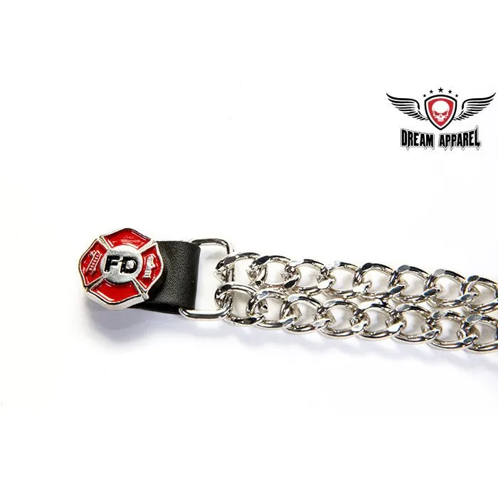 Chain Vest Extender With Fire Department Logo