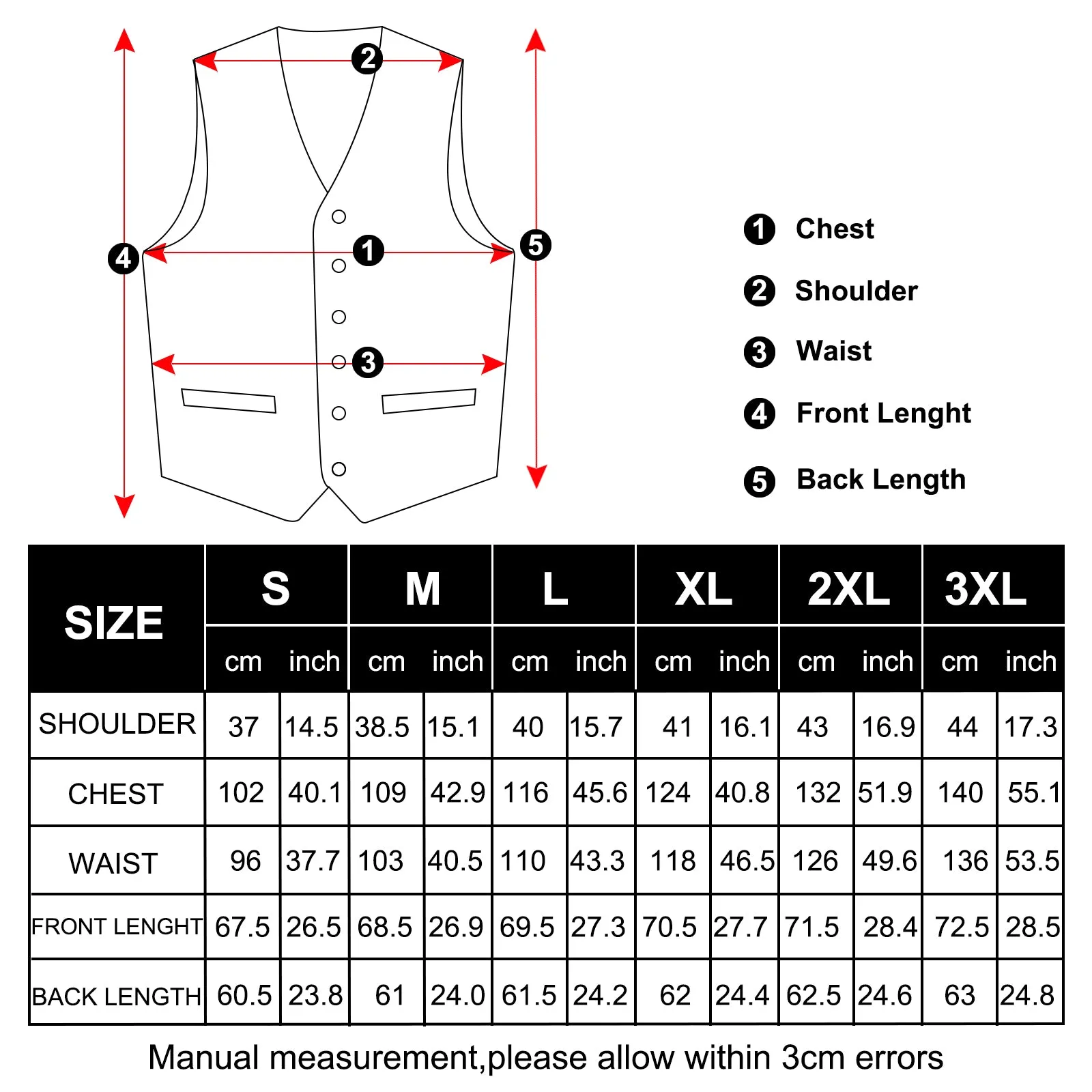 Christmas White Red Deer Novelty Men's Vest Bow Tie Set