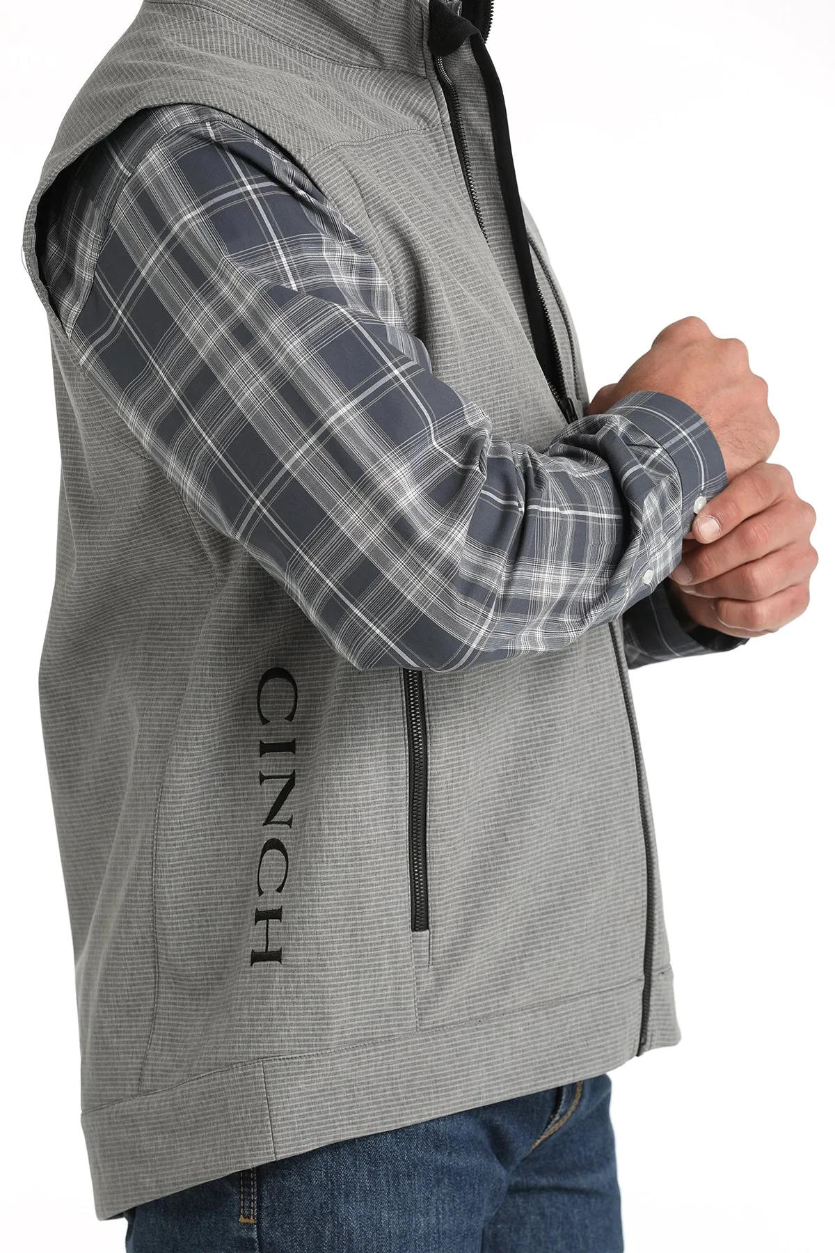 Cinch Men's Gray Bonded Vest