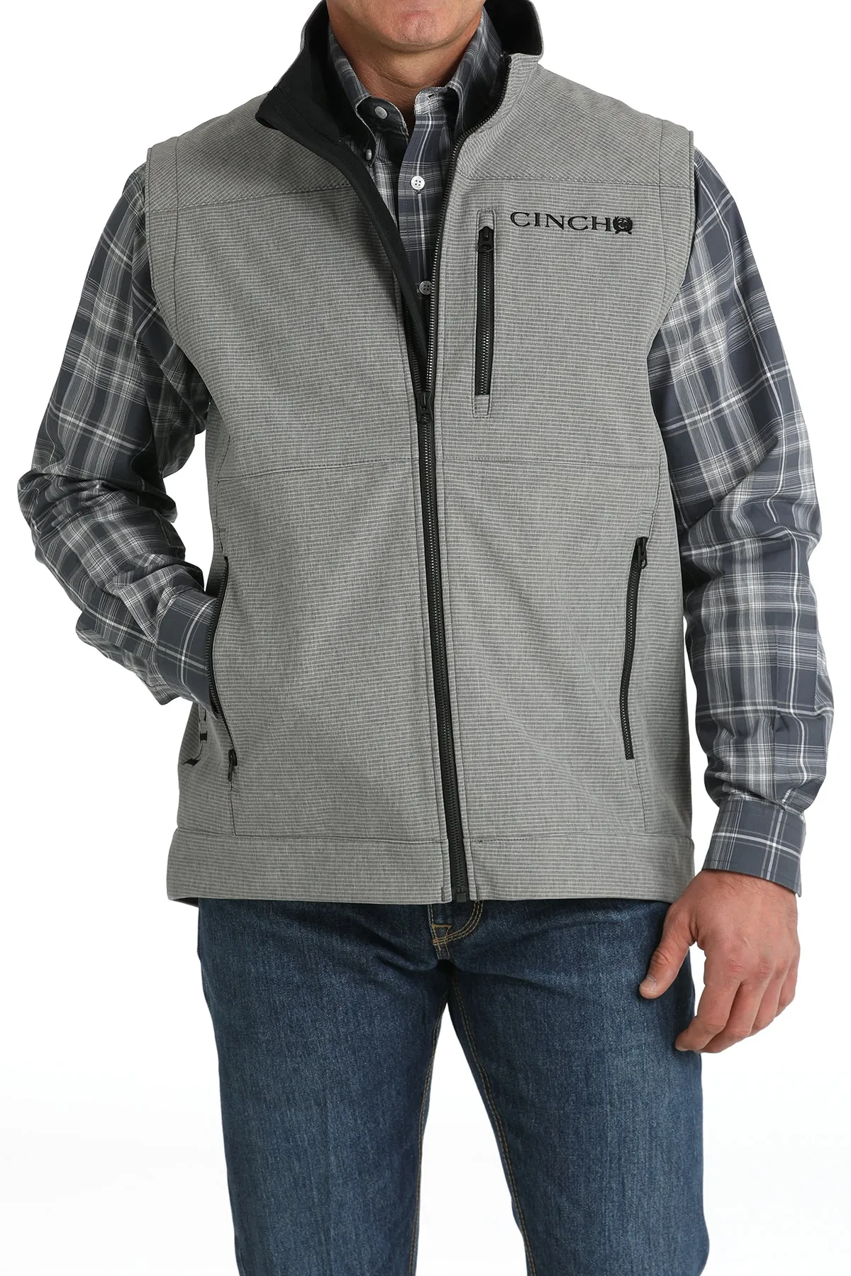 Cinch Men's Gray Bonded Vest