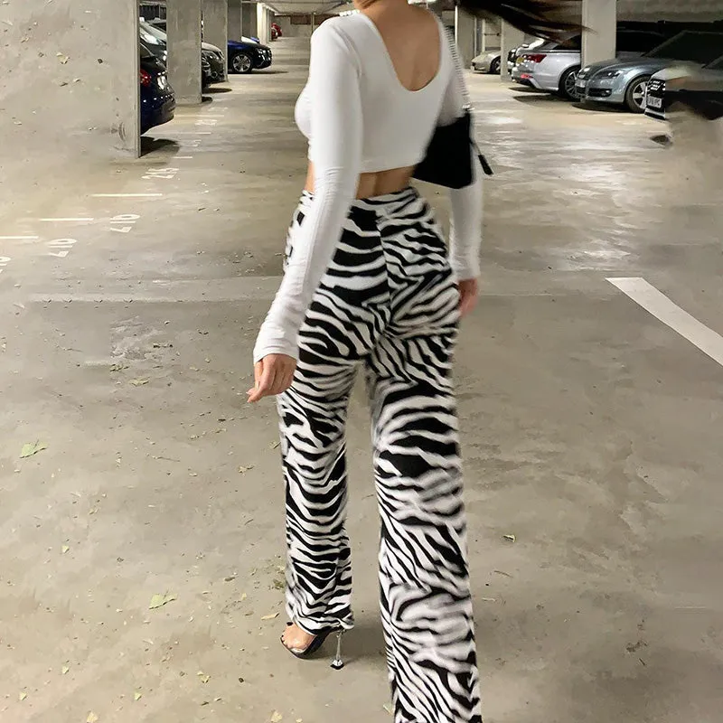 Ellia Zebra Print Pant