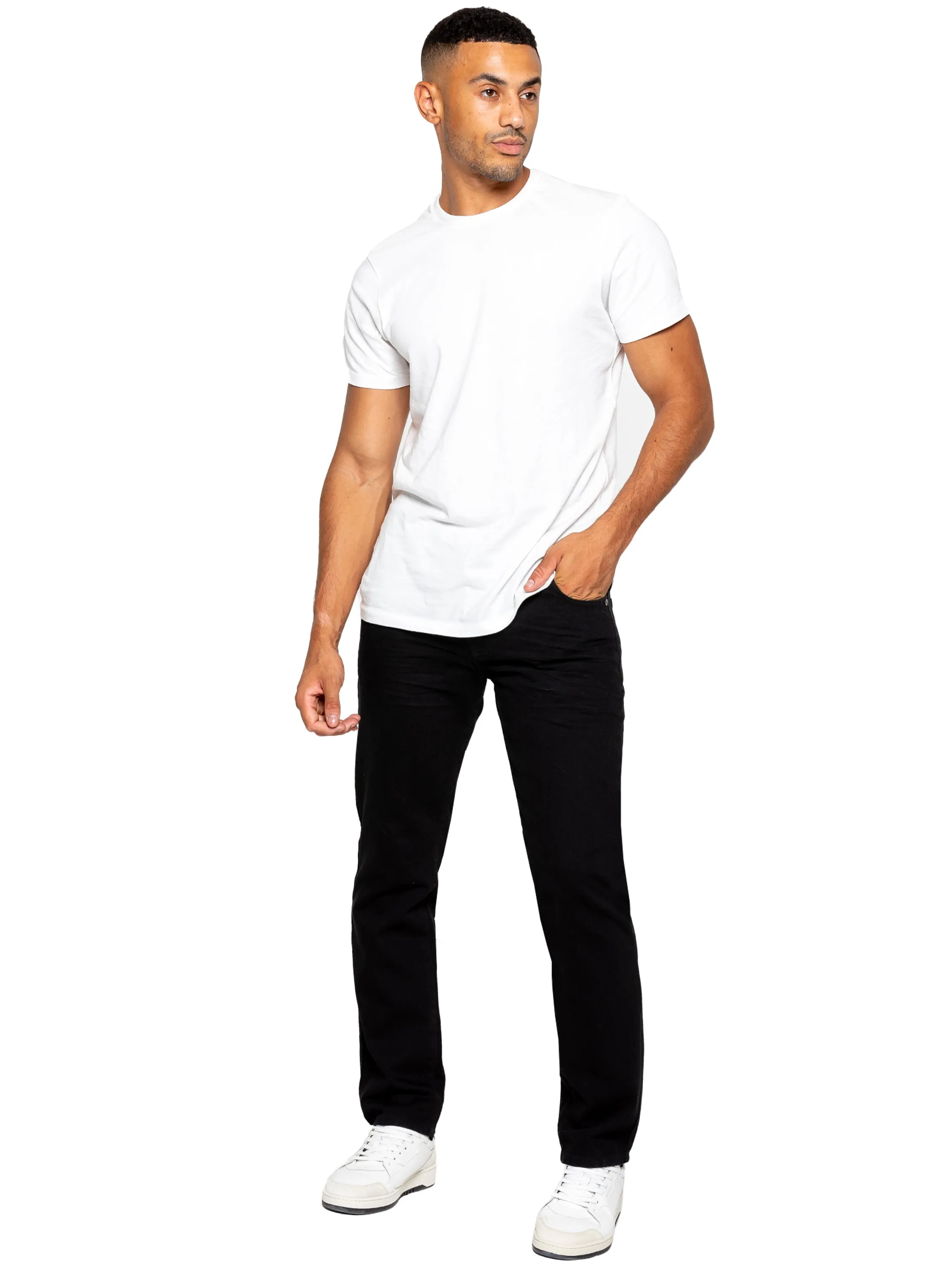 Enzo | Mens Denim Straight Fit Jeans