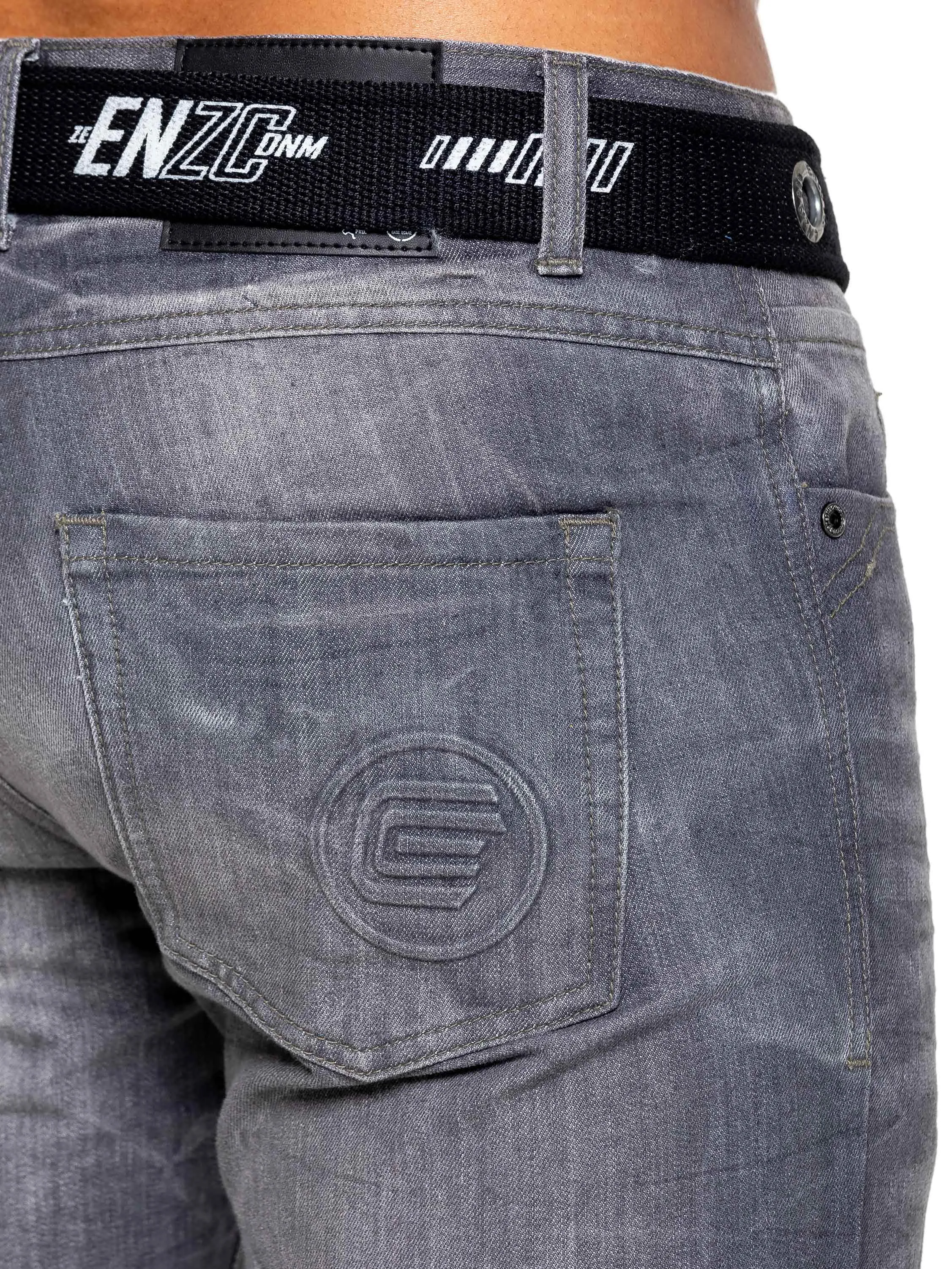 Enzo | Mens Denim Straight Fit Jeans