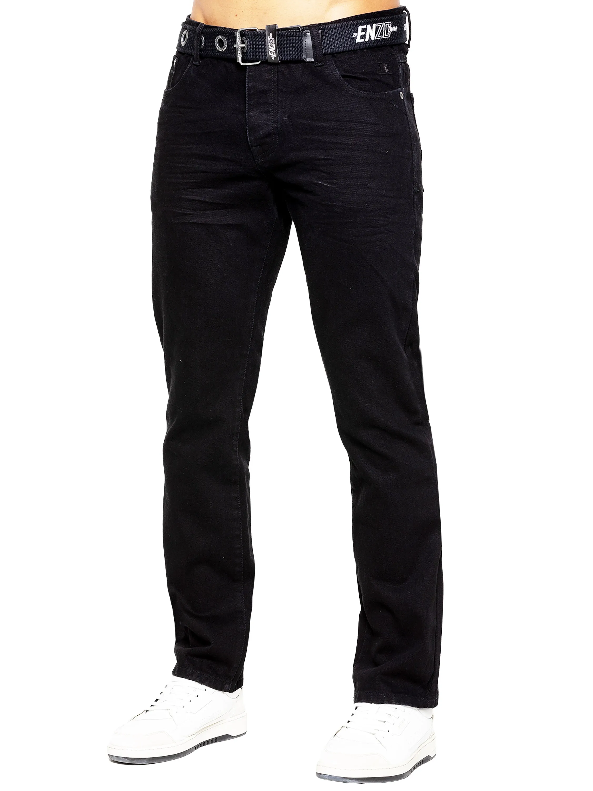 Enzo | Mens Denim Straight Fit Jeans