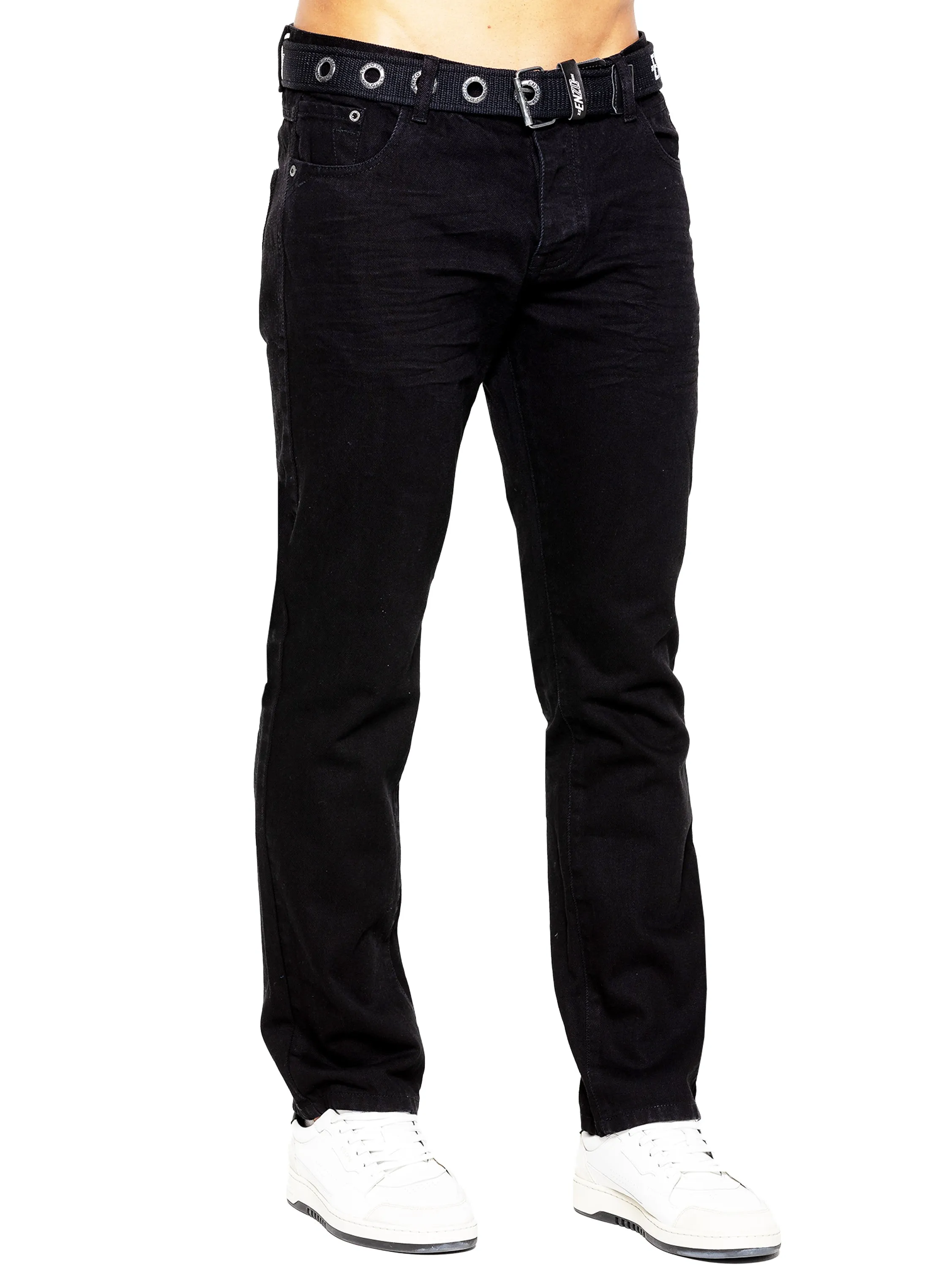 Enzo | Mens Denim Straight Fit Jeans