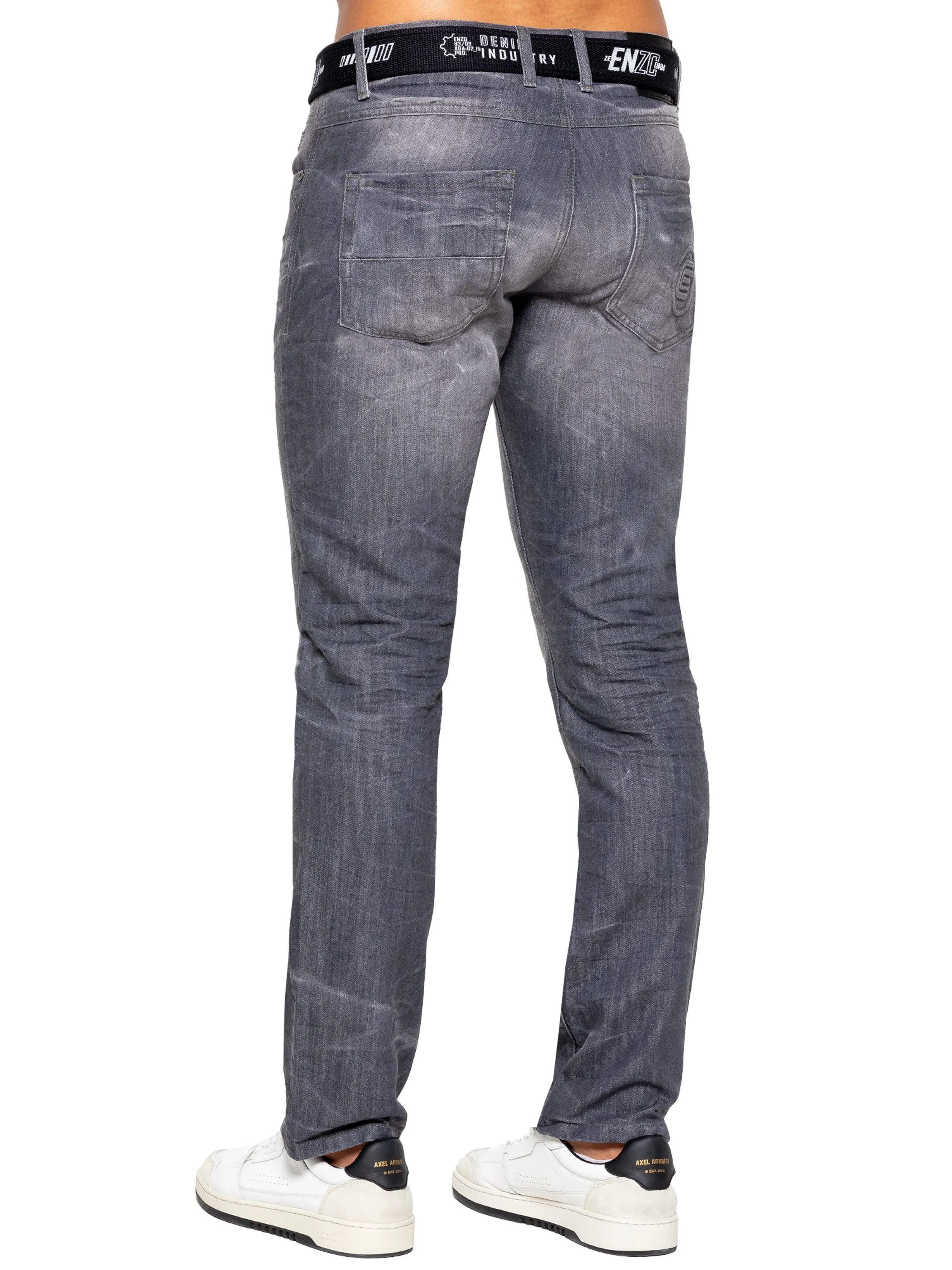 Enzo | Mens Denim Straight Fit Jeans