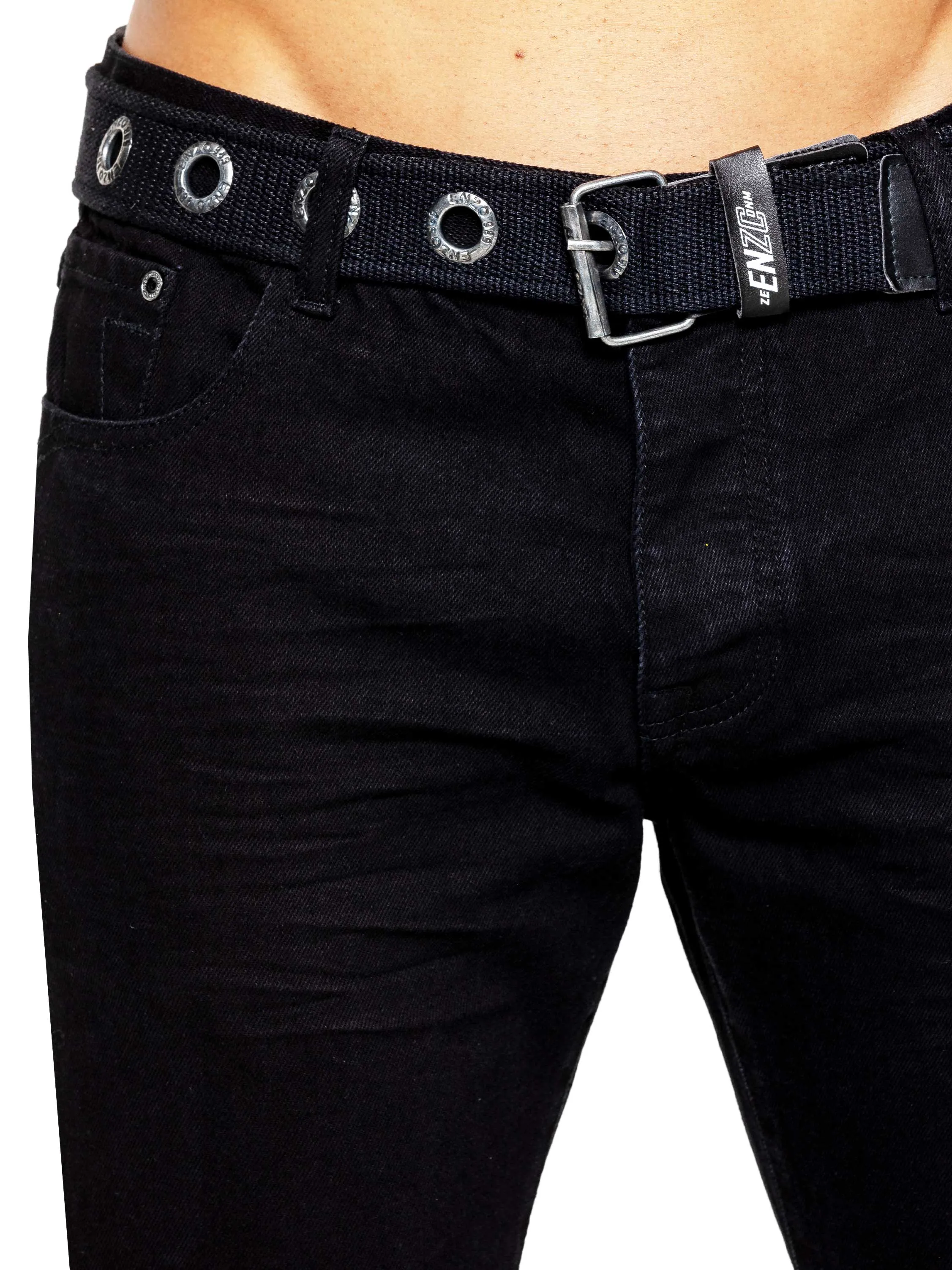 Enzo | Mens Denim Straight Fit Jeans