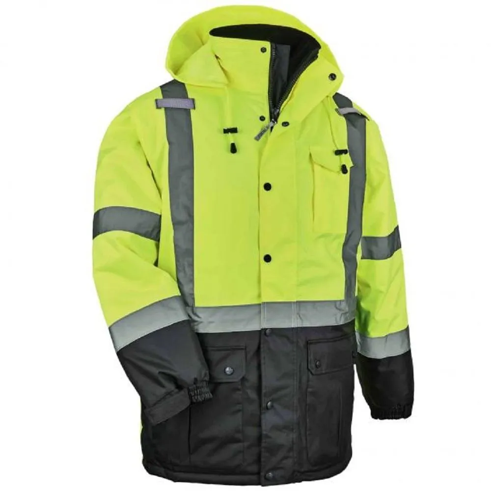 Ergodyne GloWear 8384 Class 3 Hi-Vis Thermal Parka - Quilted, 1 Each