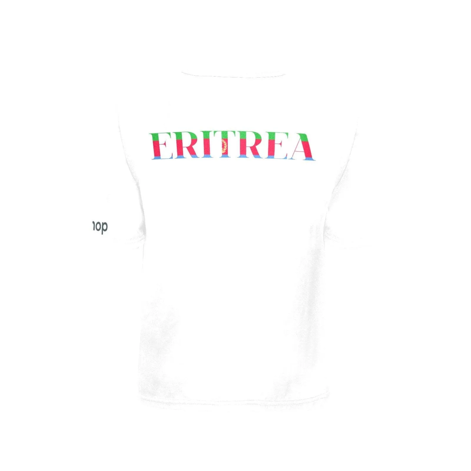 Eritrean flag t-shirt big girl kids Vertical