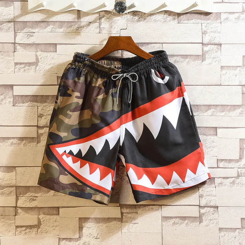 Five-point pants men's casual pants loose shorts