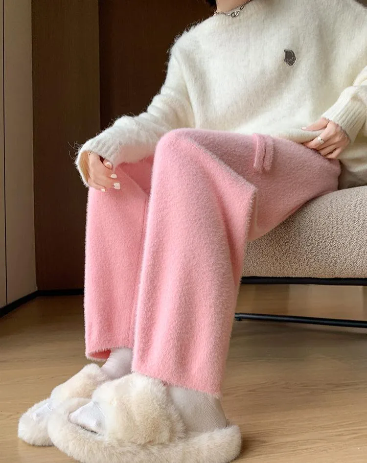 Gissel Fuzzy Knit Lounge Pants