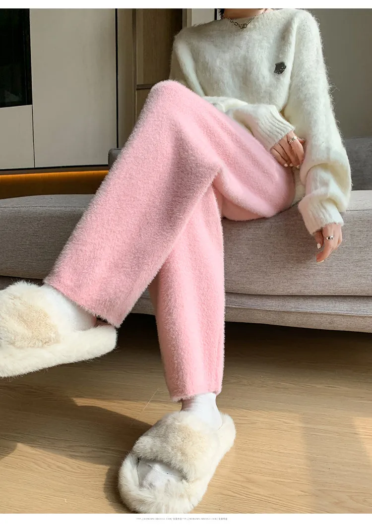 Gissel Fuzzy Knit Lounge Pants