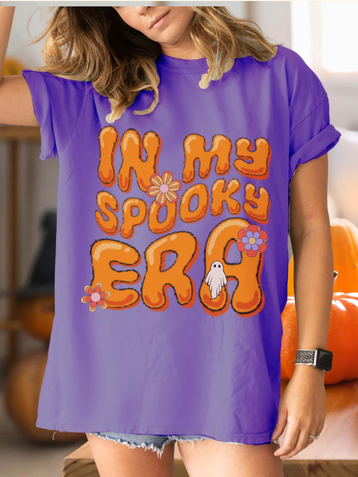 Halloween In My Spooky Era Comfort Colors® T-Shirt, Graphic Tee, Oversized print, Fall Tee