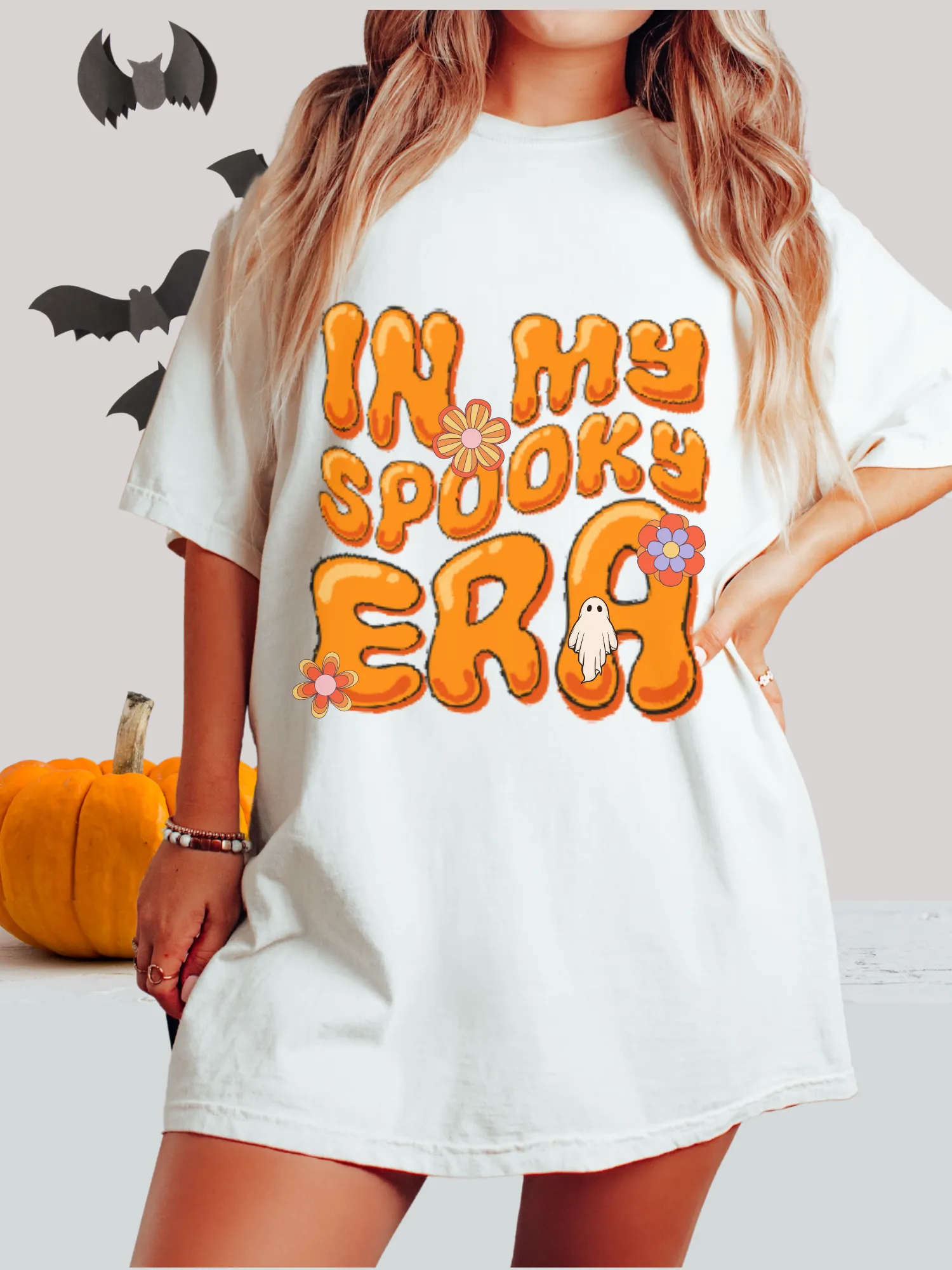 Halloween In My Spooky Era Comfort Colors® T-Shirt, Graphic Tee, Oversized print, Fall Tee