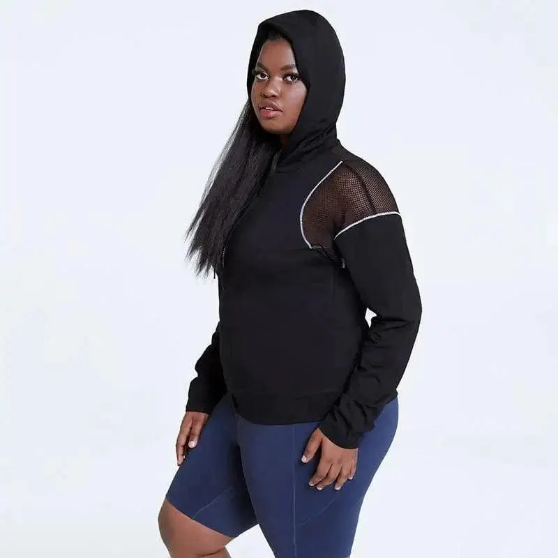 Hoodie Women's Plus Size Sweater Loose Stretch Quick-drying