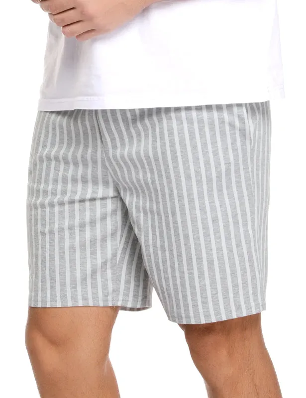 Jingtong-Men's Woven Striped Lounge Pants