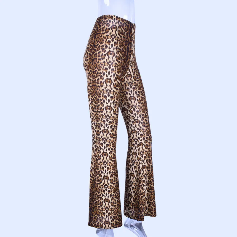 Kamara Leopard Print Bell Bottoms