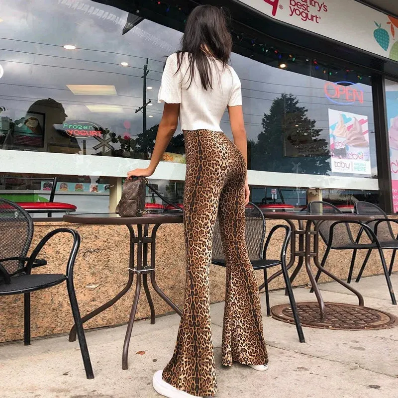 Kamara Leopard Print Bell Bottoms