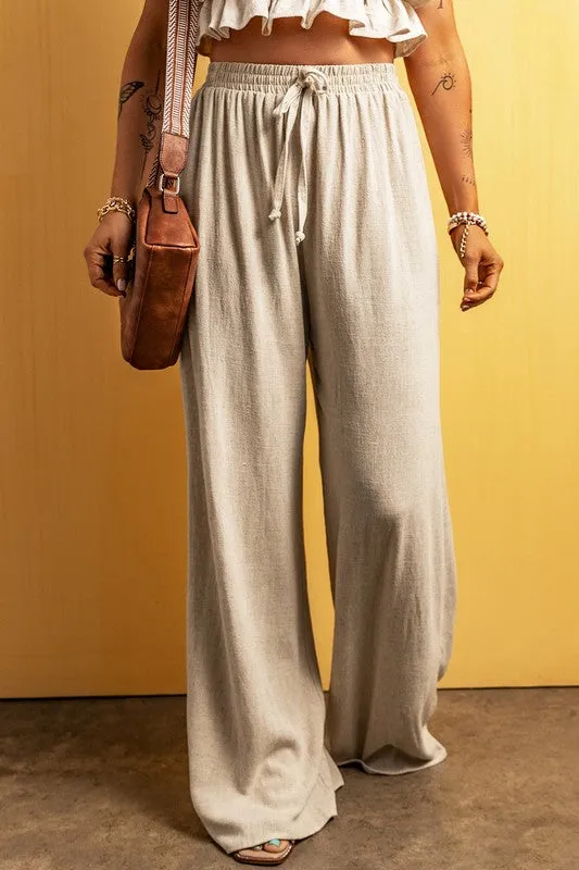 Kayla Linen Wide Leg Pants