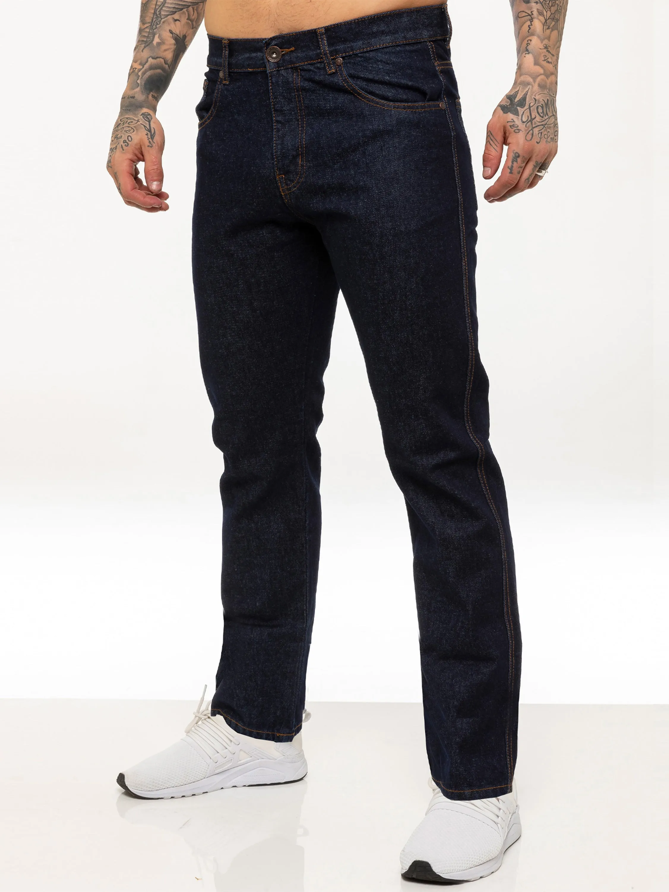 Kruze | Mens Straight Leg Denim Jeans