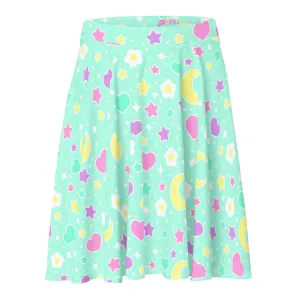 Magical Spring Mint Skater Skirt