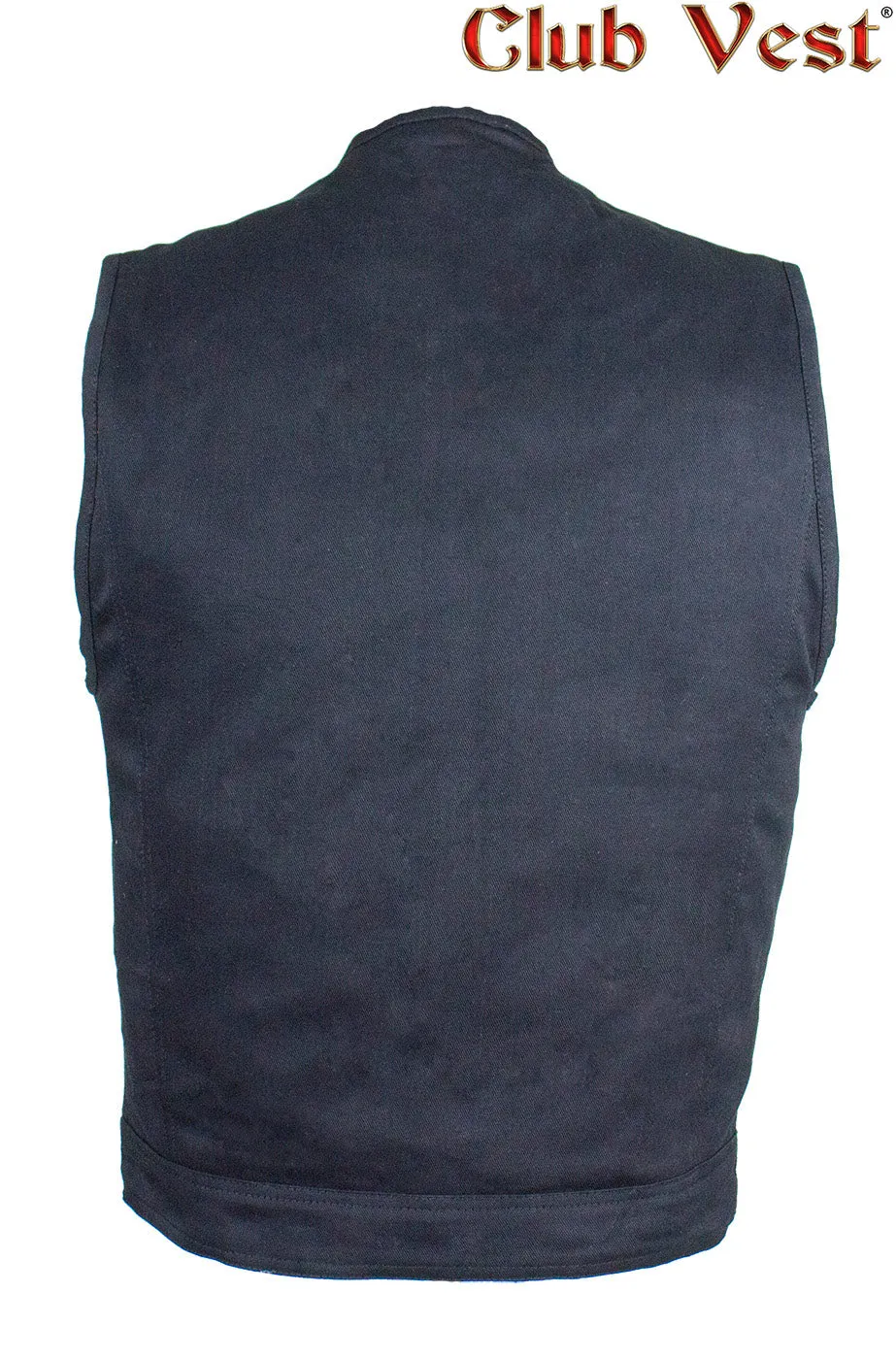 Men's Black Denim Gun Pocket Vest by Club Vest®