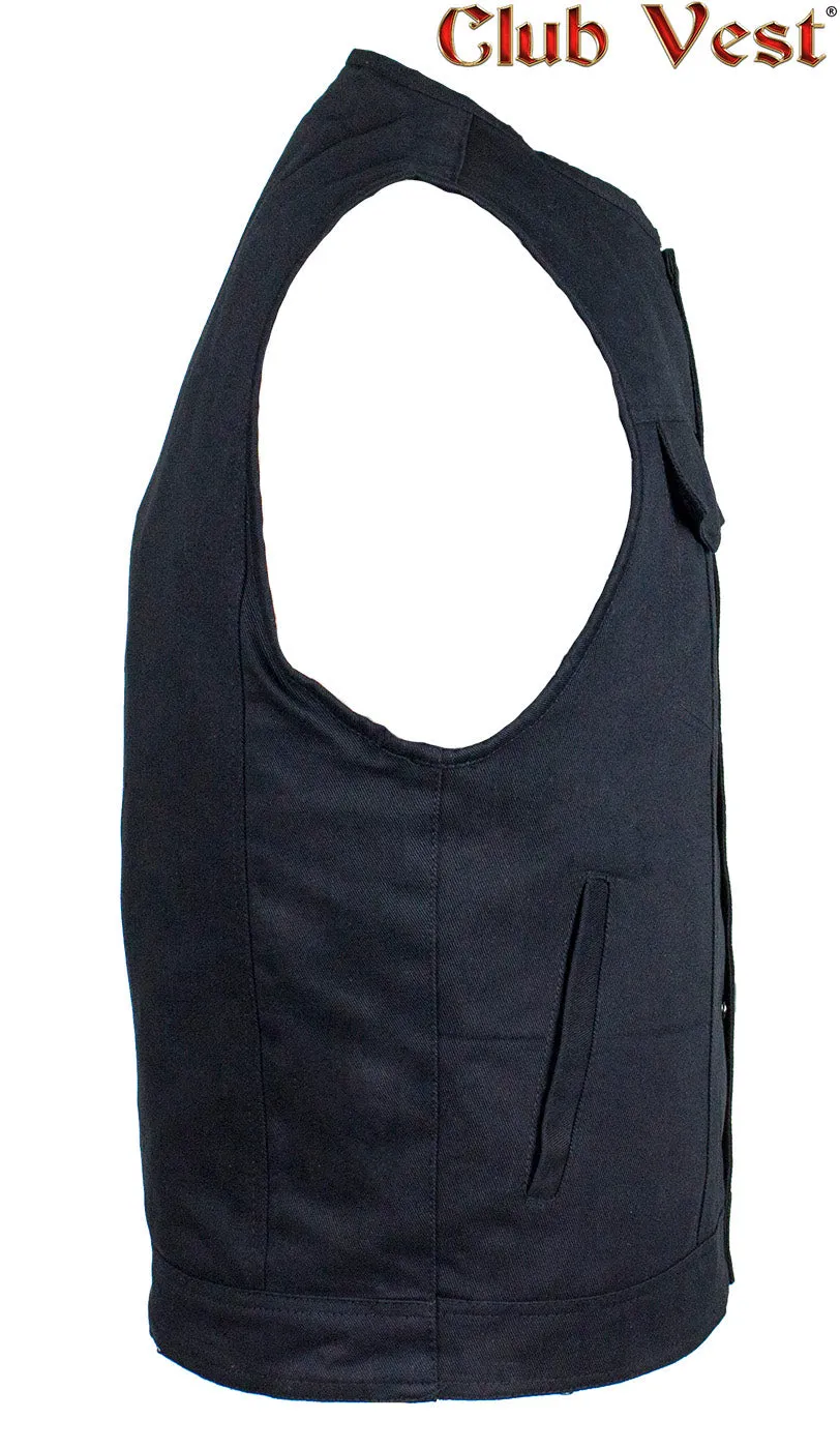 Men's Black Denim Gun Pocket Vest by Club Vest®