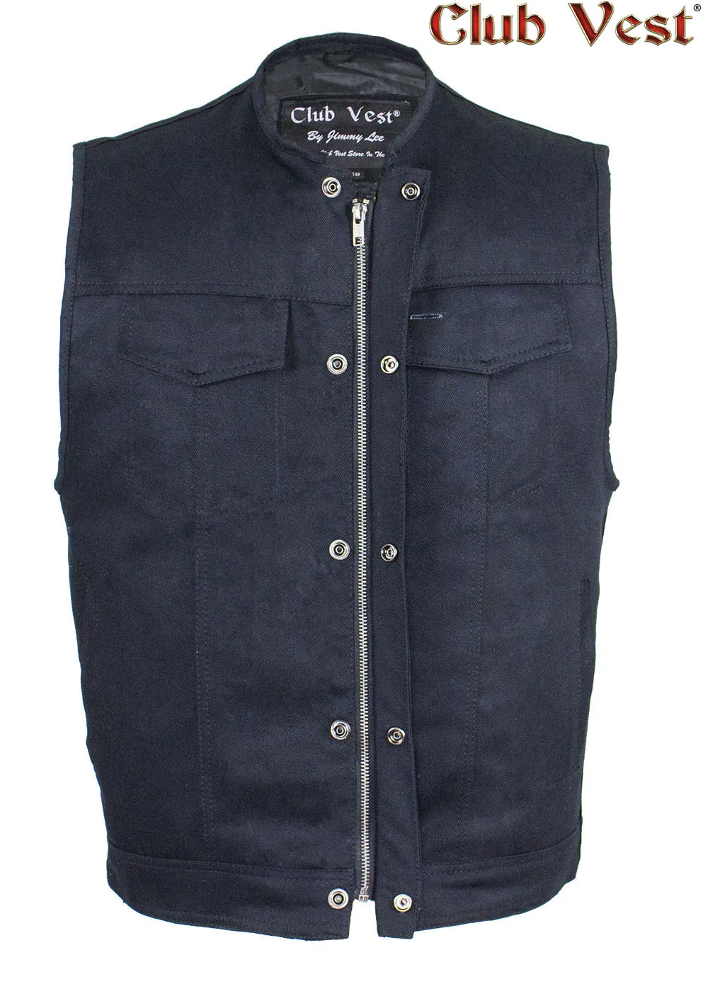 Men's Black Denim Gun Pocket Vest by Club Vest®