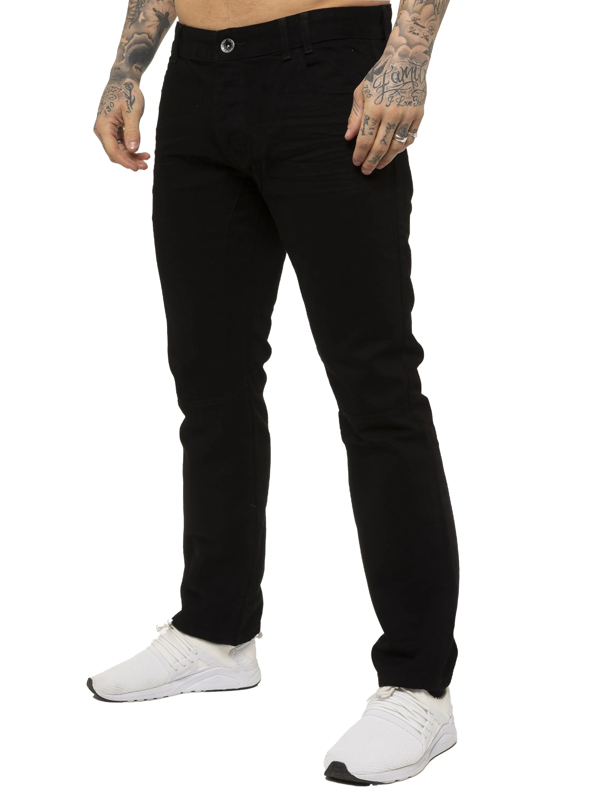 Mens Designer Straight Leg Regular Fit Denim | Enzo Designer Menswear