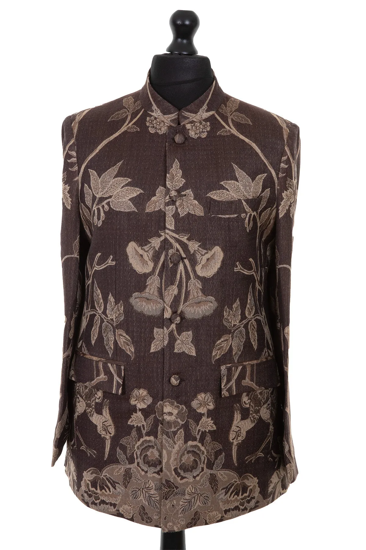 Mens Nehru Jacket in Chocolate