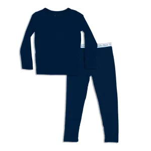 Midnight Blue Bamboo Kids Pajamas