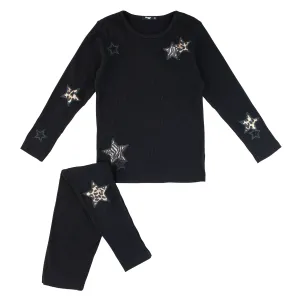 NOGGI ANIMAL PRINT STAR PATCH PAJAMAS