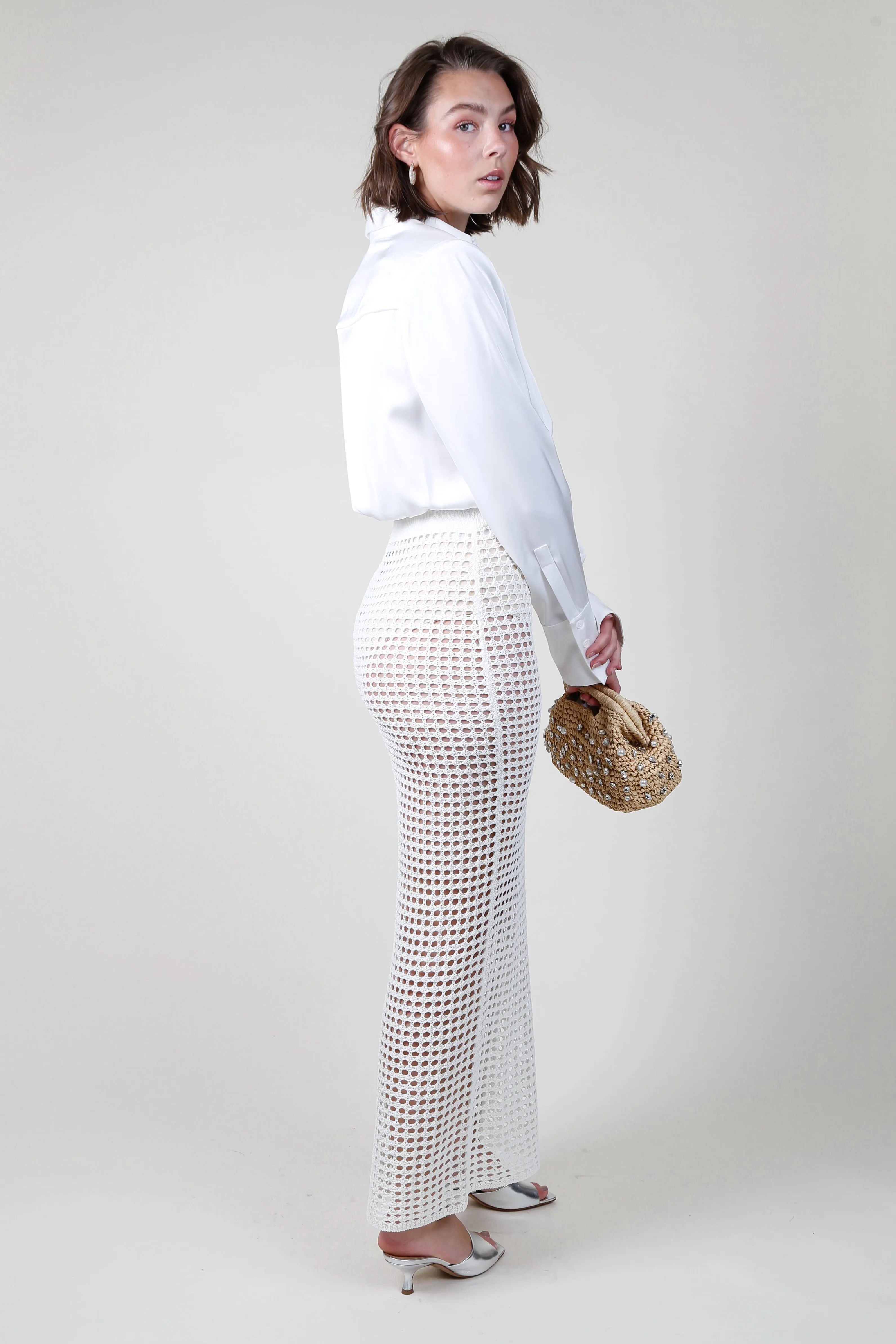 NONCHALANT | Brianna Maxi Skirt - Ivory