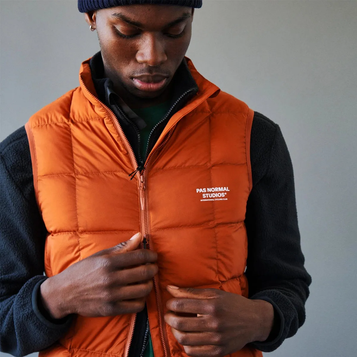 PAS NORMAL STUDIOS Off Race Down Vest - Copper Orange