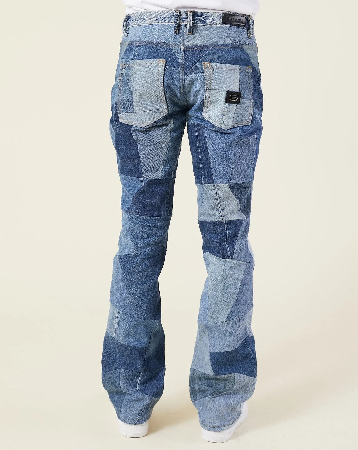 PATCHWORK FLARED JEANS