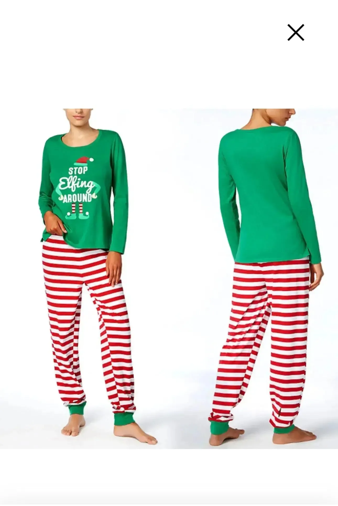 (PRE ORDER) DAD STOP Elfing AROUND Green Family Christmas Pajamas Sets Adult mens  Christmas Grinch sleepwear