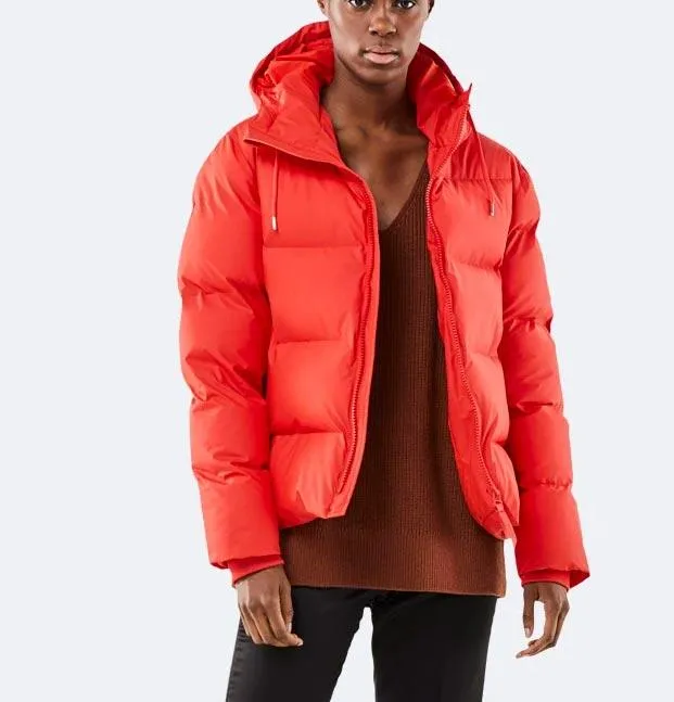 RAINS Unisex Puffer Jacket – Red