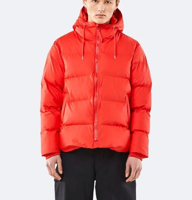 RAINS Unisex Puffer Jacket – Red