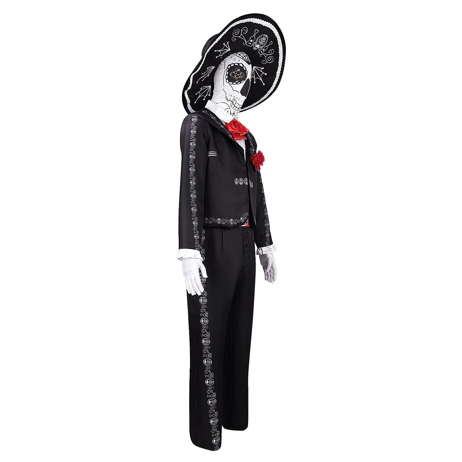 Scary Skeleton Suit - Black and White Halloween Pants and Jacket business suit cosplay