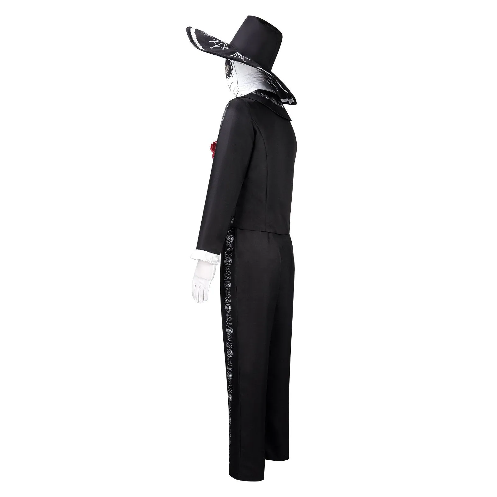 Scary Skeleton Suit - Black and White Halloween Pants and Jacket business suit cosplay