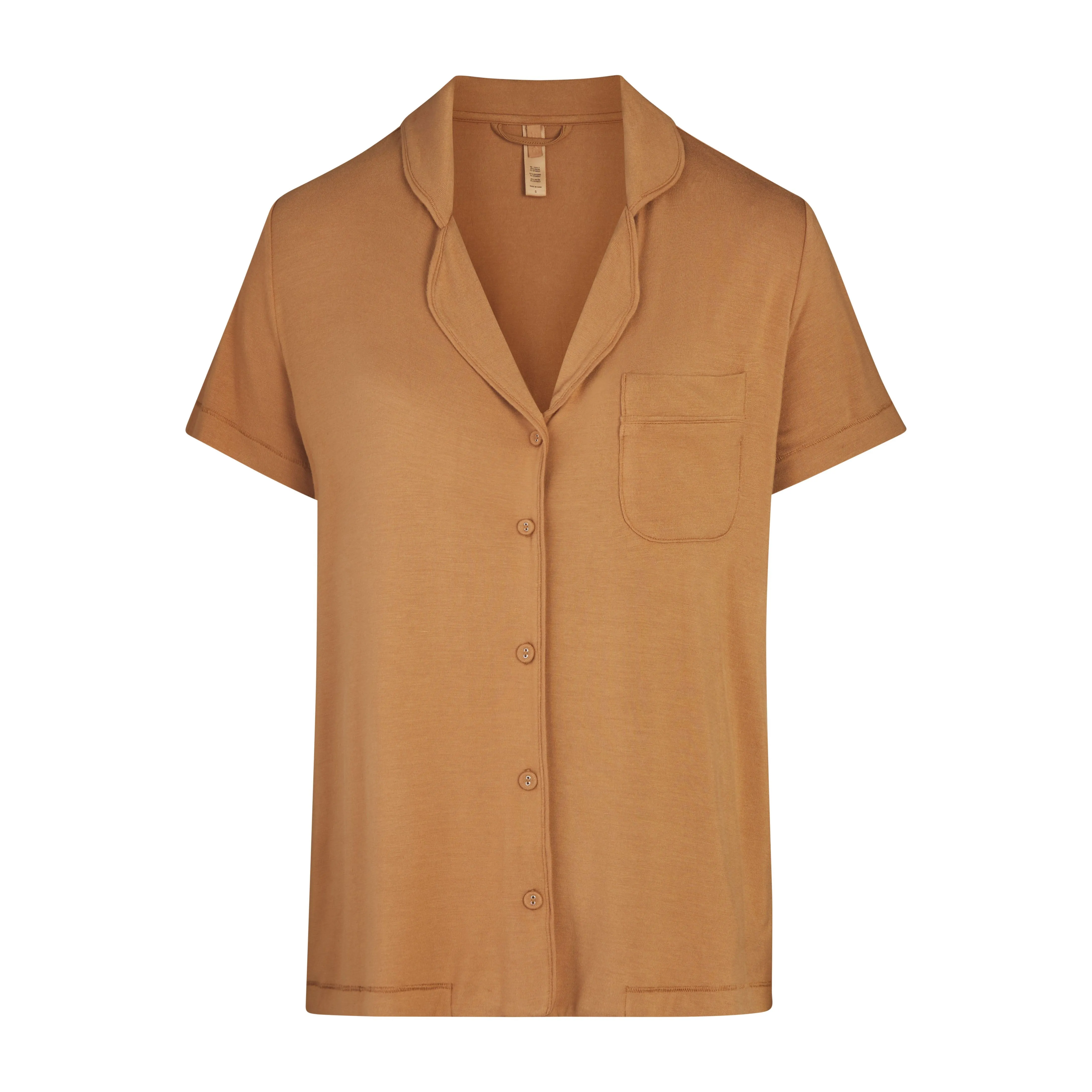 SLEEP SHORT SLEEVE SET | CAMEL