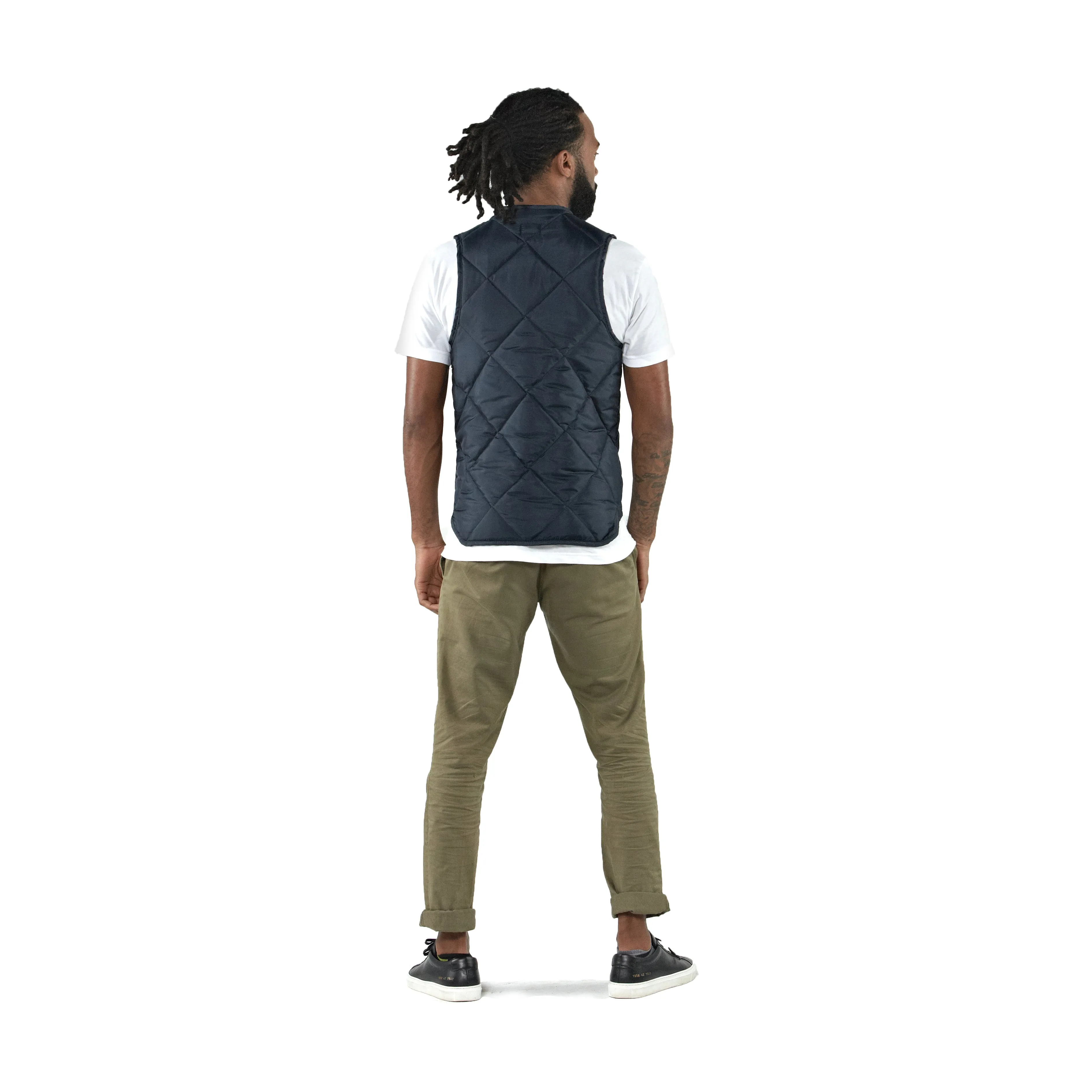 THE UNION QUILTED VEST - Navy