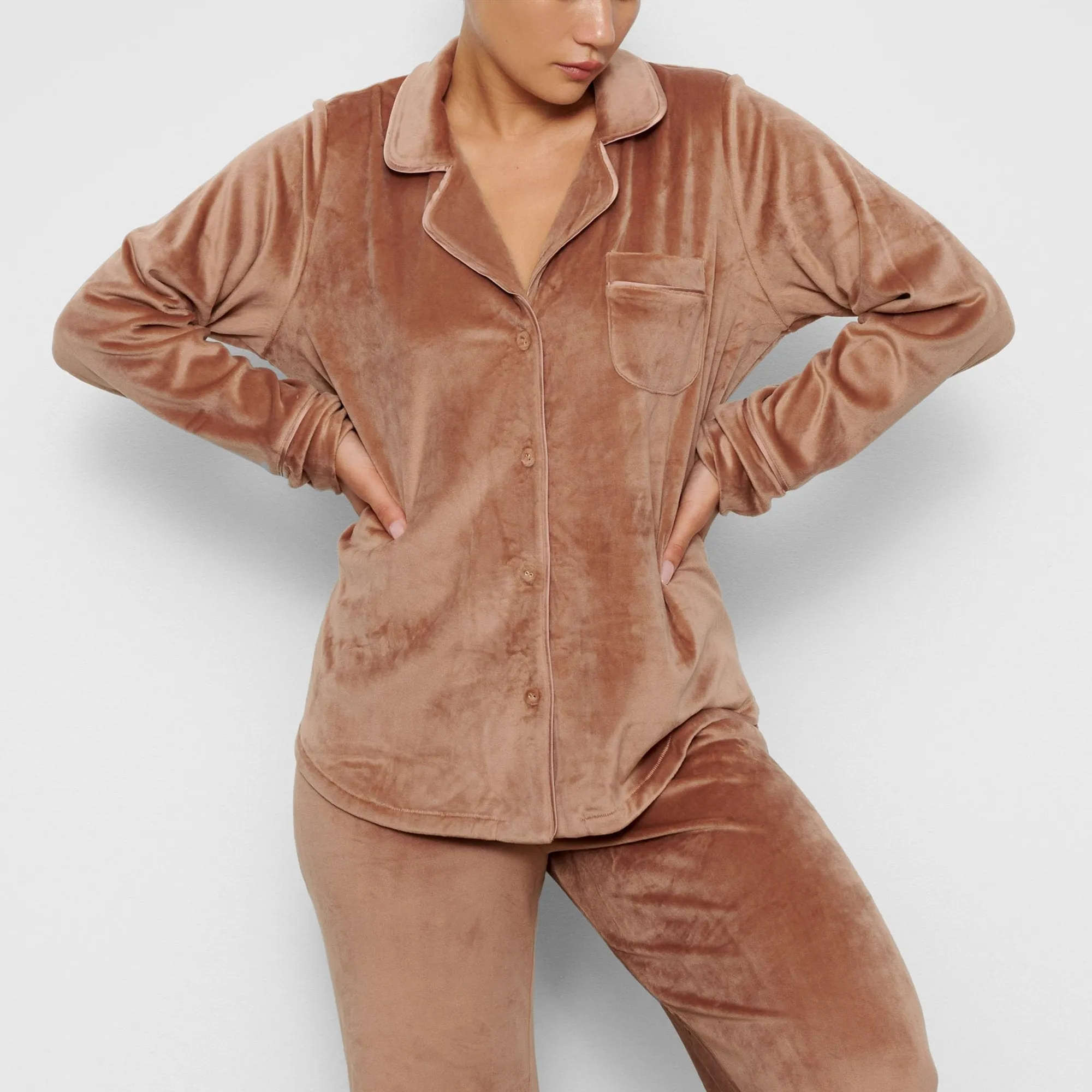 VELOUR SLEEP TOP | SIENNA